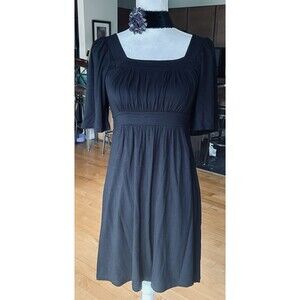 BCBG Maxazria Black Dress LBD Small 6% Spandex 94% Rayon
